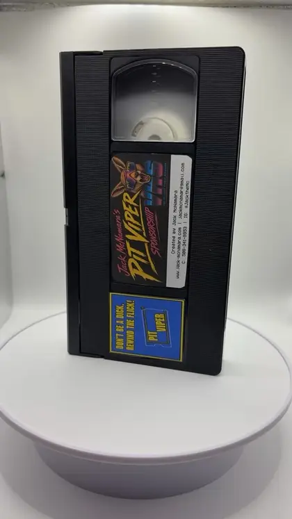 The cassette revolving on a pedestal